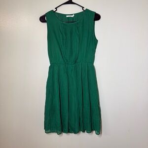 Tulle Sleeveless Green Mini Dress